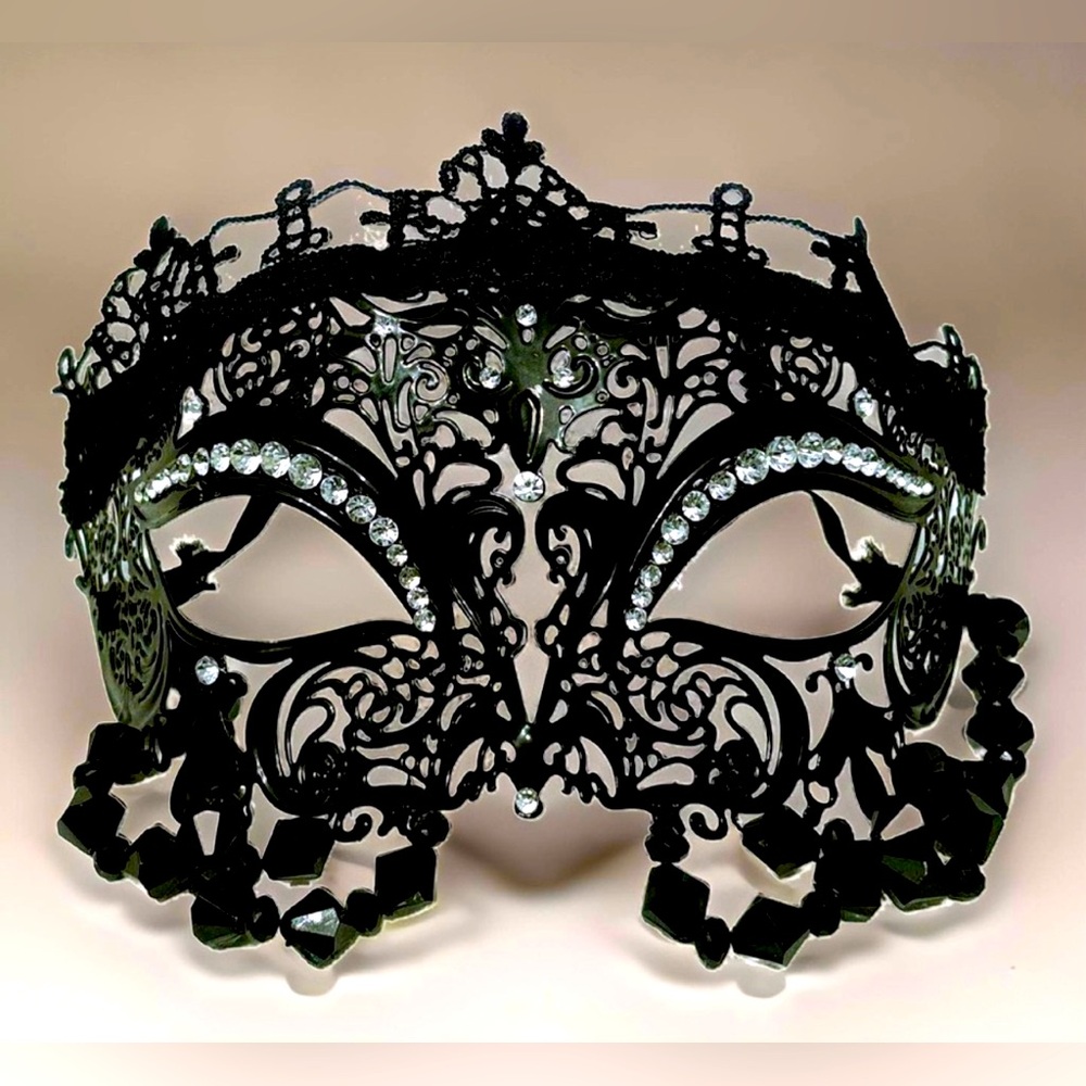 Black Lace Cocktail Mask One of a kind